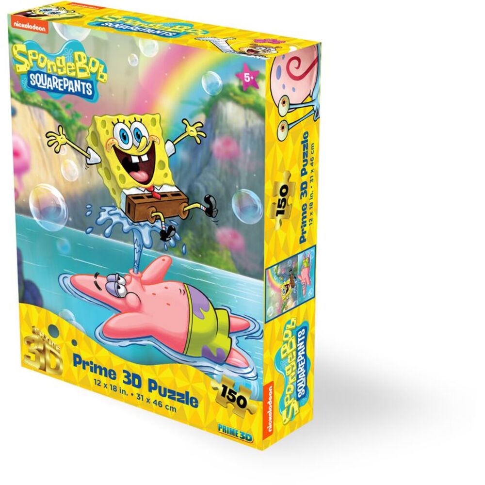 SpongeBob Squarepants and Patrick 150pc 18x12 in 3D Lenticular Puzzle